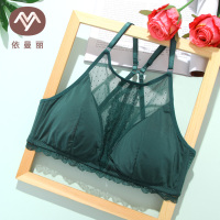 依曼丽抹胸式防走光无钢圈文胸 性感美背三角杯内衣女舒适养护围