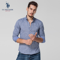 夏季新款男士衬衫长袖薄款金丝暗纹韩版修身潮流商务休闲衬衣男装