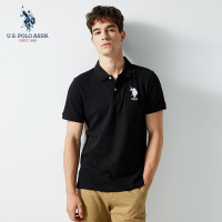 夏季短袖T恤男polo2018新款修身纯色翻领纯棉半袖保罗男潮流休闲