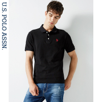 短袖T恤男潮流 男装夏装男纯棉有领polo衫男士修身纯色翻领保罗衫