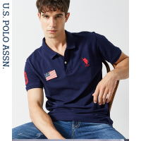 短袖T恤男夏2018新款半袖夏潮流保罗纯棉大马标男士polo衫短袖