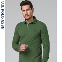 长袖T恤男翻领纯棉打底衫男士新款上衣春夏修身保罗polo衫男长袖