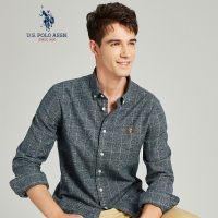 男衬衫格子磨毛袖衬衣纯棉格子衫男长袖 休闲原宿男士衬衣港风潮