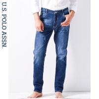 牛仔裤男薄款修身夏季直筒休闲韩版潮流夏天官网新款男士牛仔长裤