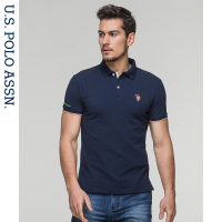 U.S. POLO ASSN.polo衫T恤男短袖翻领潮流保罗男装夏纯棉休闲修身