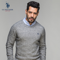 男士套头针织衫秋冬潮流新品青年纯色圆领时尚休闲套头长袖毛衫