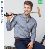 衬衫男长袖 韩版春秋商务休闲 修身纯色白衬衫牛津纺上衣男士衬衣