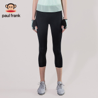 大嘴猴紧身弹力瑜伽裤女夏季薄运动裤速干高腰网纱跑步七分裤