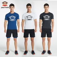 大嘴猴速干短袖男健身服夏季圆领潮流速干透气跑步瑜伽上衣