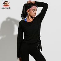 Paul Frank/大嘴猴女速干透气春秋季运动瑜伽健身长袖上衣T恤