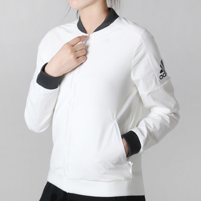 Adidas阿迪达斯女装2018冬季新款运动服休闲立领夹克衫外套DM5258