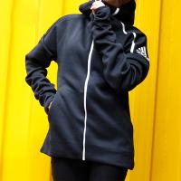 阿迪达斯外套女装2018秋季新款ZNE休闲服连帽运动跑步夹克DM5024
