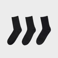 HLA海澜之家商务舒适三双装中筒袜透气柔软男袜HZACJ3E051A