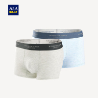 HLA海澜之家时尚休闲中腰短裤2019春季舒适针织平角内裤HUKAJ1R020A