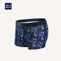 HLA海澜之家针织中腰花纹平角短裤2019春季舒适透气内裤男HUKAJ1R025A