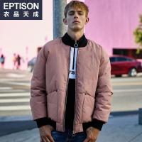 衣品天成2018冬季新款羽绒服韩版潮流学生青年棒球领纯色外套