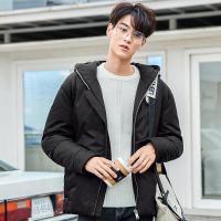衣品天成2018冬季新款男士羽绒服青少年韩版潮流连帽加厚纯色外套