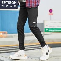 衣品天成2018冬季新款男士休闲长裤青年中腰直筒潮流韩版男装裤子