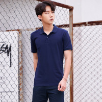 潮流前线2019夏季韩版纯色翻领短袖POLO衫男百搭男士上衣青少年