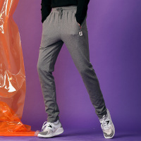 潮流前线2019秋装男款时尚休闲裤修身小脚百搭系带运动橡筋裤男