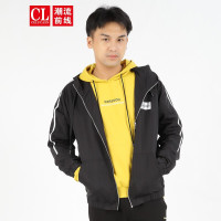 潮流前线2020秋季男款青春时尚宽松舒适连帽风衣外套