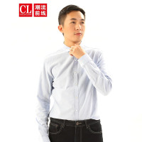 潮流前线2020秋季男款简约纯色基础款棉质宽松休闲衬衫