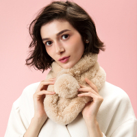 瑞苏薇(RASUV) 2018秋冬新品女款潮味软萌毛绒保暖毛领/围脖围巾 RS2609A