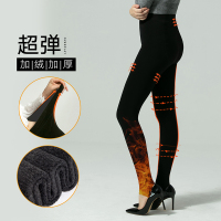 瑞苏薇(RASUV) 超柔加厚保暖防勾仿羊绒加肥富姐裤秋冬季打底裤子 RS8683