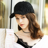 宏达HONDAR 秋冬女款时髦小香风立体亮丝时尚百搭旅游必备棒球帽 MZ019B