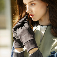 宏达HONDAR 2018秋冬新品出行女款必备双层加绒防寒触屏保暖手套 ST848A