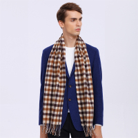 （送礼礼袋）宏达HONDAR 2018秋冬新款时尚型男韩版男士保暖羊毛围巾 YM449