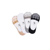 瑞苏薇(RASUV) 4双装 女薄款夏天纯棉浅口隐形硅胶防滑丝袜短船袜RS8506B