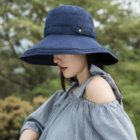 宏达HONDAR 韩潮大帽檐双层防晒可折叠渔夫帽遮阳帽韩版