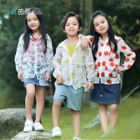 茵曼童装收腰防晒服2018夏季中大童休闲户外皮肤衣外套