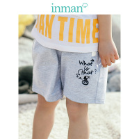 茵曼童装夏季男童纯棉五分裤 中大童撞色透气运动短裤