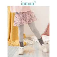 茵曼童装女童打底裤春秋2019新款儿童长裤子女孩公主裤裙网纱中腰