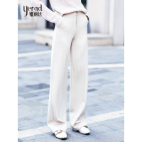 娅丽达女款直筒裤女2018秋季新款韩版时尚宽松垂感针织休闲裤长裤H3033