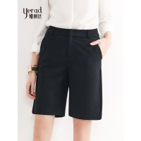 娅丽达2019夏款阔腿短裤女中裤韩版宽松直筒裤休闲裤bf风五分裤G2318