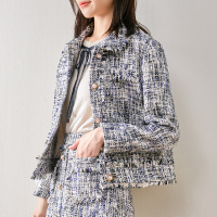 娅丽达女装短款外套女2019秋季新款修身显瘦polo领韩版休闲上衣I7501