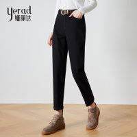 娅丽达女裤2019春秋新款裤子女老爹裤宽松显瘦韩版水洗棉休闲裤I3406