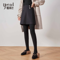 娅丽达女装2019秋冬新款高腰半身裙韩版女士羊毛加厚时尚短裙I8312