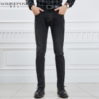 奢步士男装 冬季新款男士直筒修身耐磨时尚休闲牛仔裤