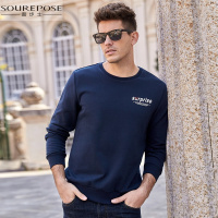 奢步士男装 2019春季新款男士欧美潮流打底衫长袖套头卫衣男