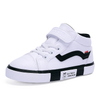 巴布豆童鞋儿童鞋子2018冬季男童棉鞋休闲板鞋二棉小白鞋