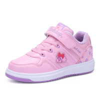 巴布豆童鞋女童鞋子2018韩版保暖中大童二棉儿童运动鞋女