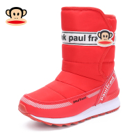 大嘴猴童鞋儿童雪地靴2018冬季加绒保暖棉靴时尚女童短靴子男棉靴