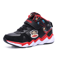 大嘴猴童鞋男童运动鞋2018冬季加绒保暖中大童二棉鞋子