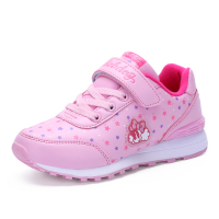 巴布豆童鞋女童运动鞋2018冬季二棉保暖儿童运动鞋