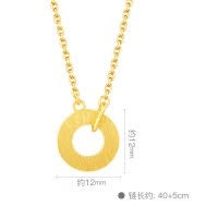 金大福(King tai fook) 黄金项链套链女士款 黄金套链 时尚足金999吊坠项链 定价送恋人