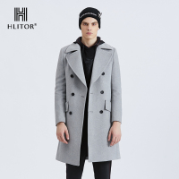 法国HLITOR 欧洲新款简约男装高档羊毛大衣